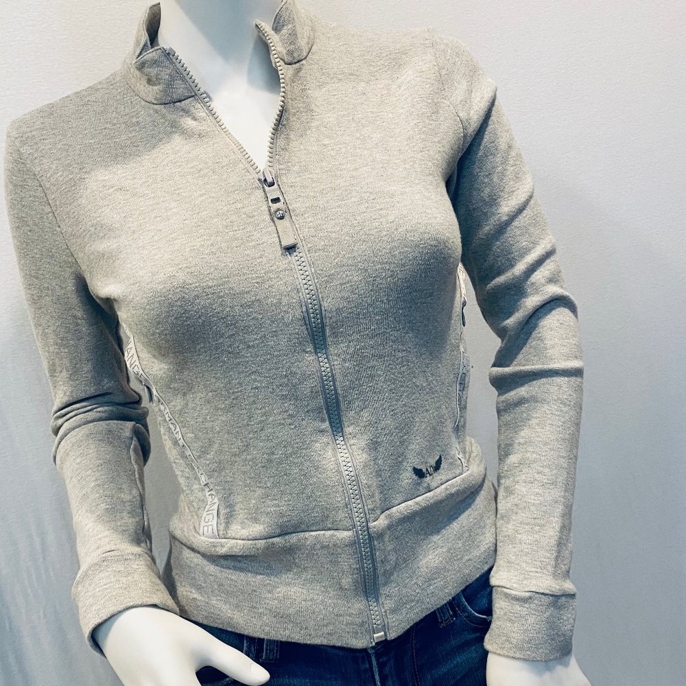 Armani Exchange Fitted Zip-Up Jacket